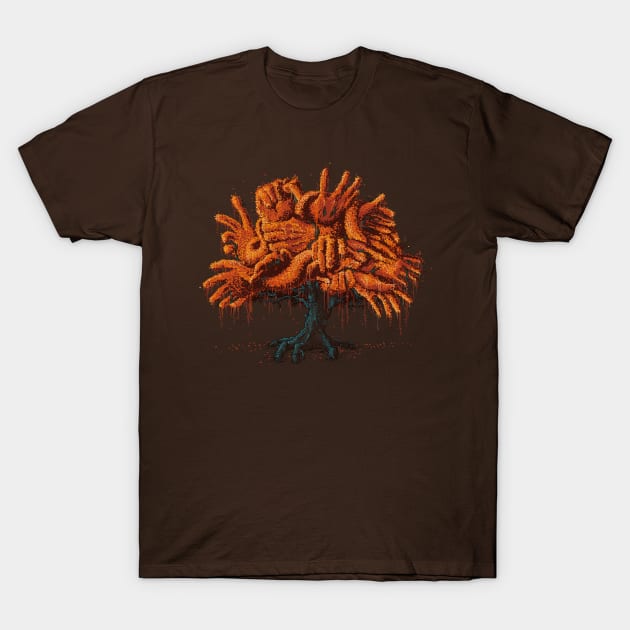 Autumn Hands Tree T-Shirt by vo_maria